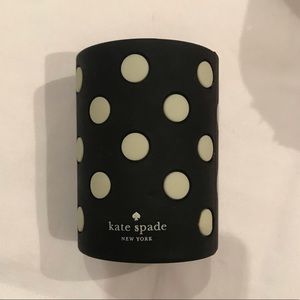 Polka dot Kate spade coozie